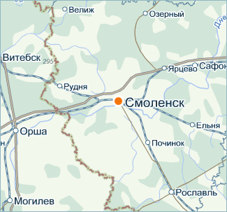 Карта Смоленск